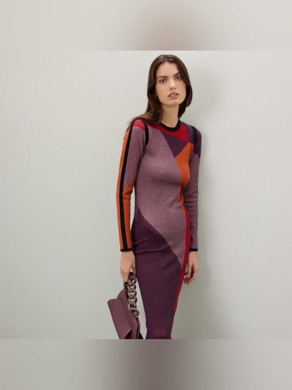 Toccin and RTR Nora Colorblock Midi Dress